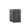 Portefeuille marron en cuir